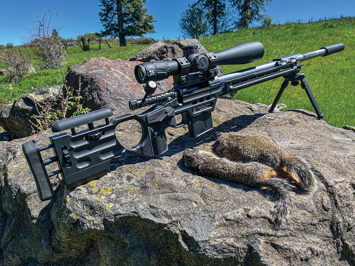 Patrick kicked off his spring varmint season soon after finishing testing on the 6mm Dasher, using a handful of leftover sight-in target loads to tag these Columbia ground squirrels at 200 yards.